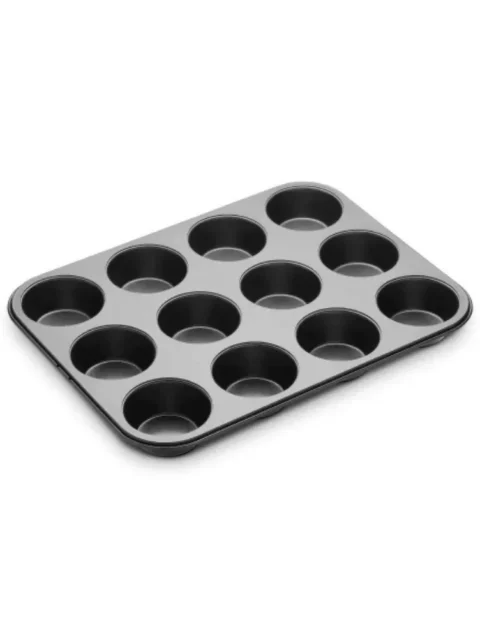 Non-Stick Cupcake Tray 12pc – Perfect for Easy Baking & Release