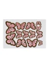 Pink Color Butterflies Cake Topper 13 Pcs Pack